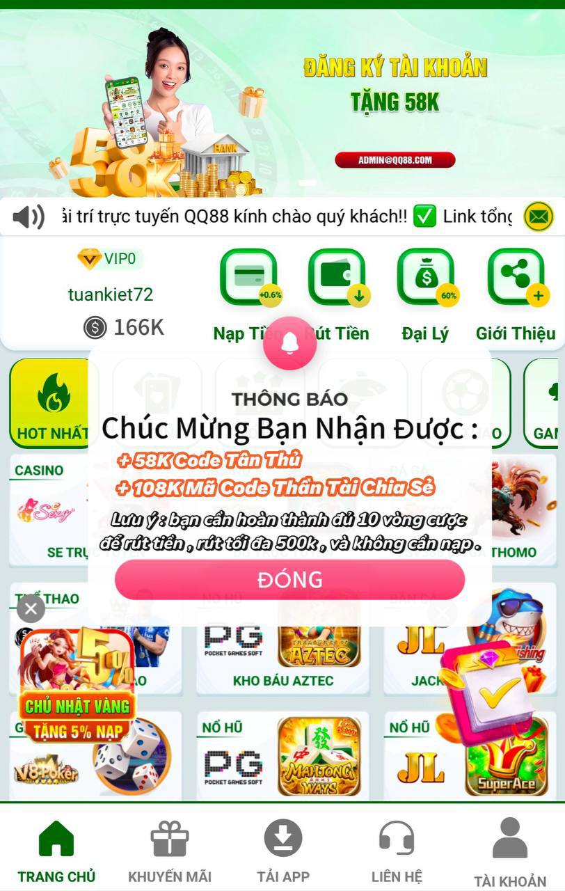 Đăng ký QQ88 Banner